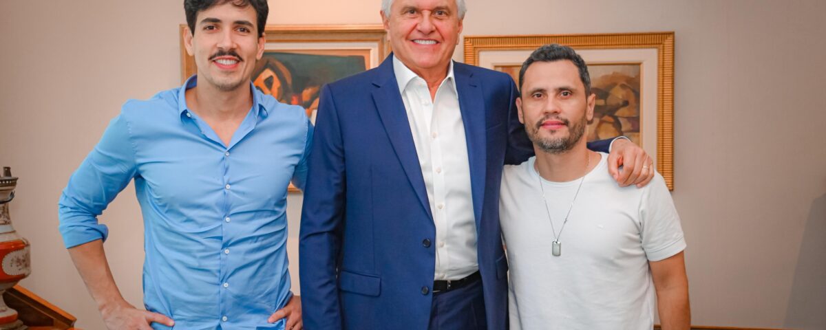 Senador Cleitinho e deputado Euclydes Pettersen são recebidos por Ronaldo Caiado 2 4